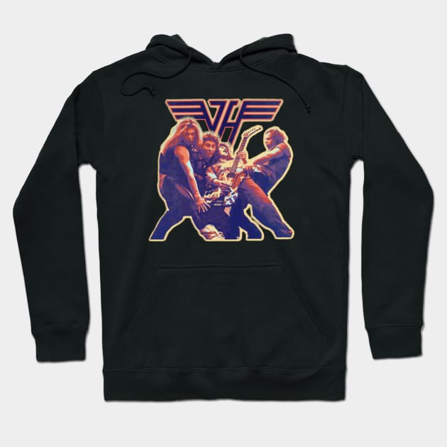 V for Van H for Halen Hoodie by gleaming vega